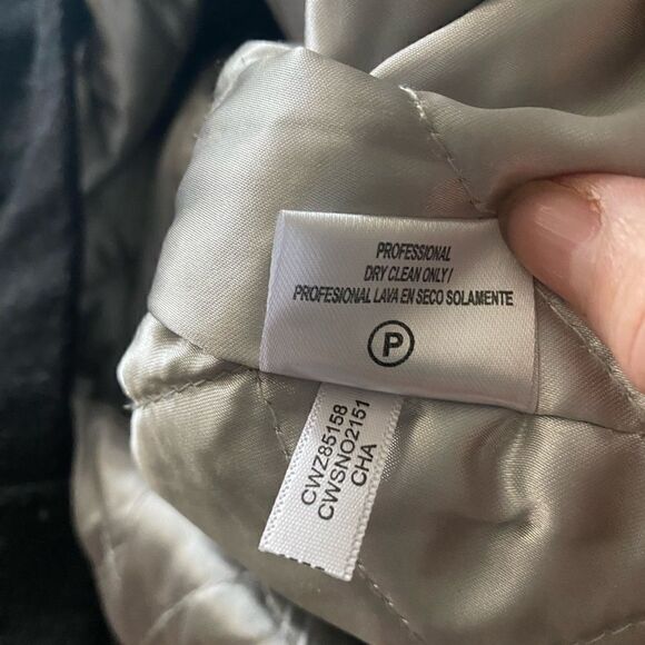 Calvin Klein Dark Grey wool Peacoat Size 10 - Picture 9 of 10